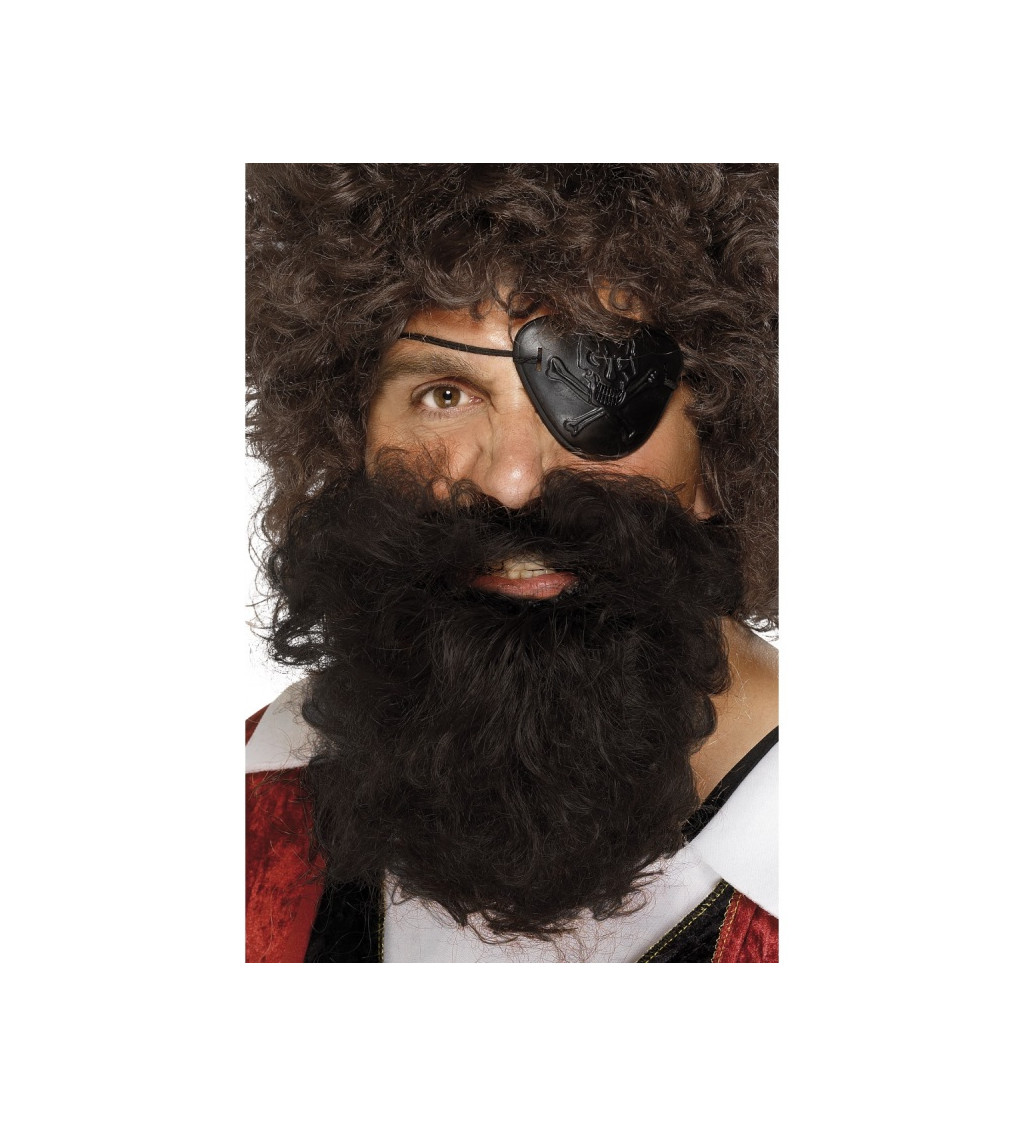 Pirátska brada - hnedá
