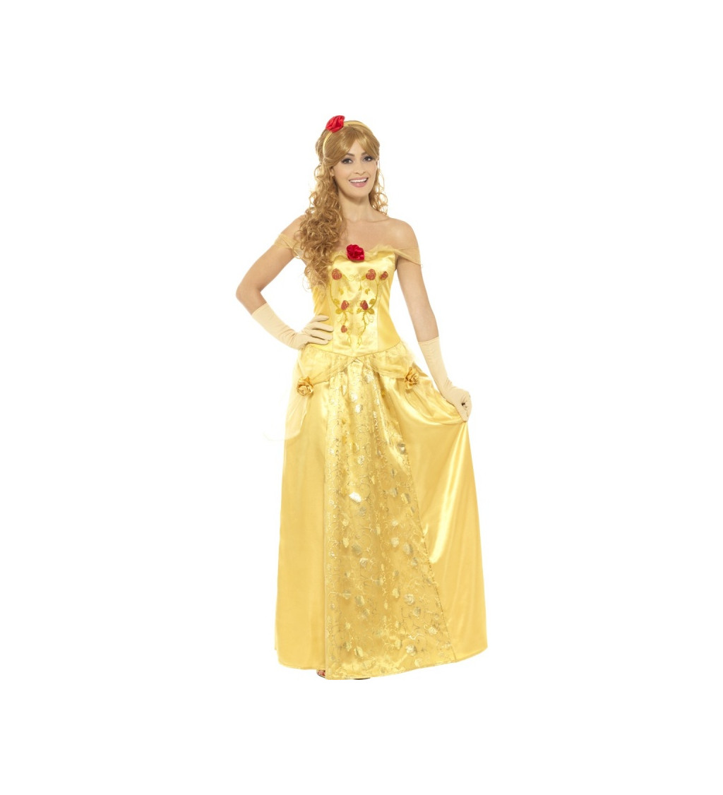 Kostým princeznej - žlté šaty
