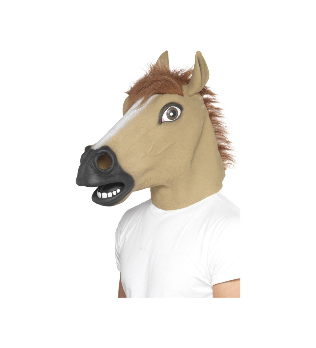 Maska Kôň svetlá - latexová