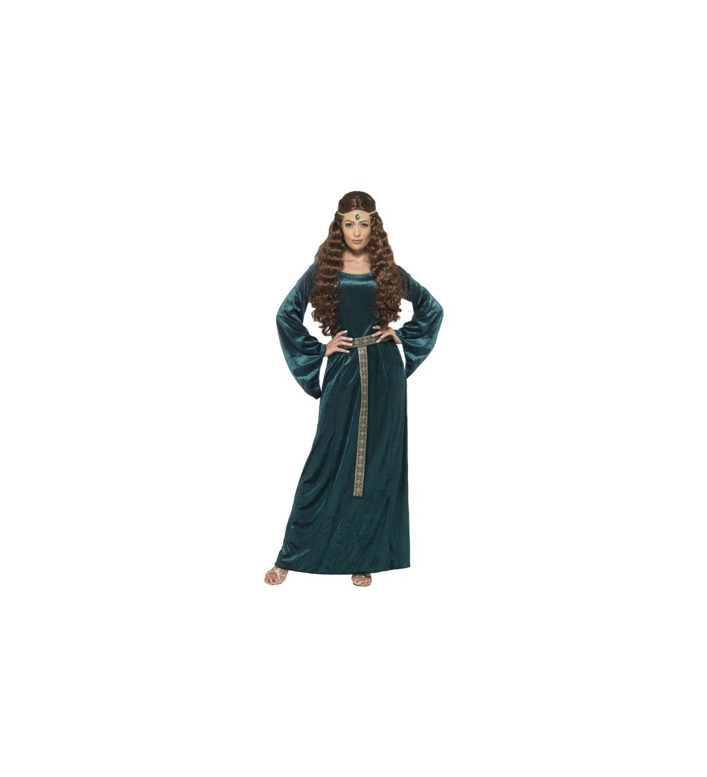 Kostým "Stredoveká kráľovná - Smaragd"