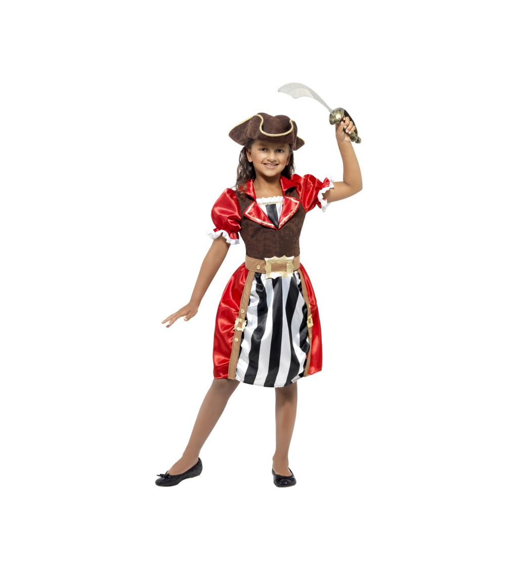 Detský kostým "Pirátka Siedmich morí"