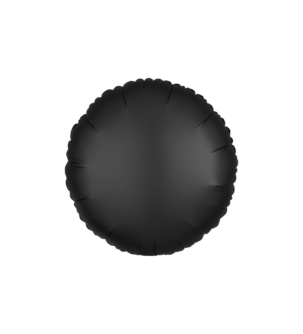 Fóliový balónik v tvare kolesa, čierny