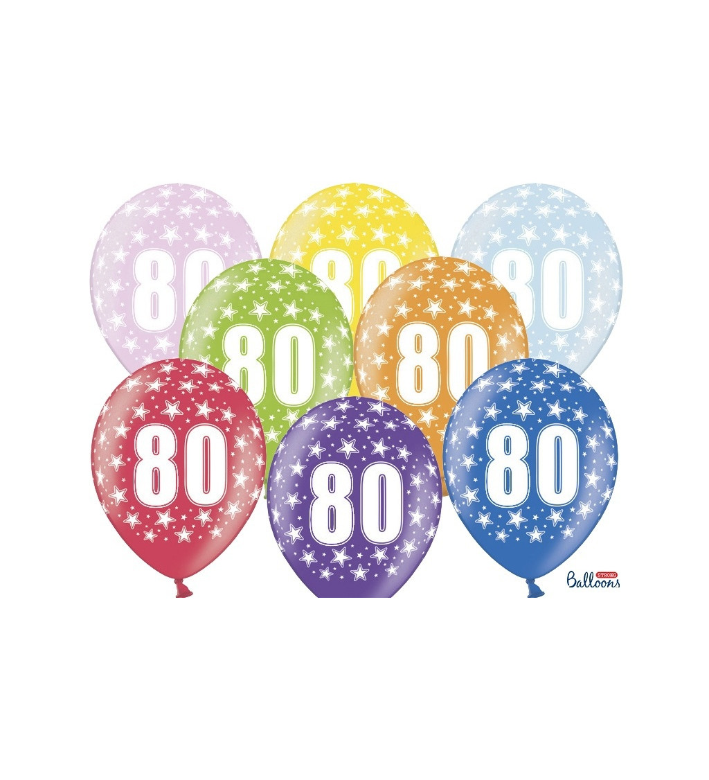 Farebný balónik 80