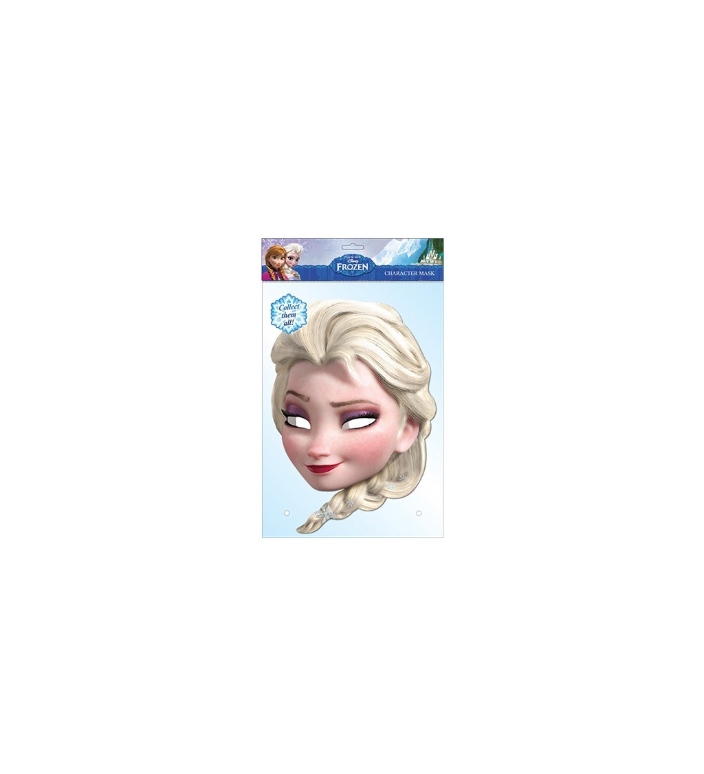 Papierová maska - Elsa z Frozen