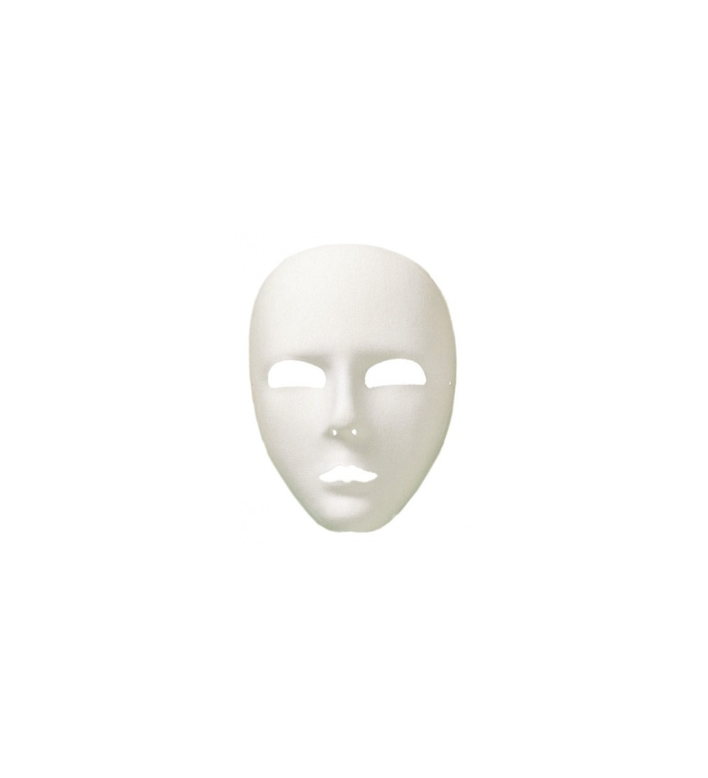 Celotvárová maska - biela