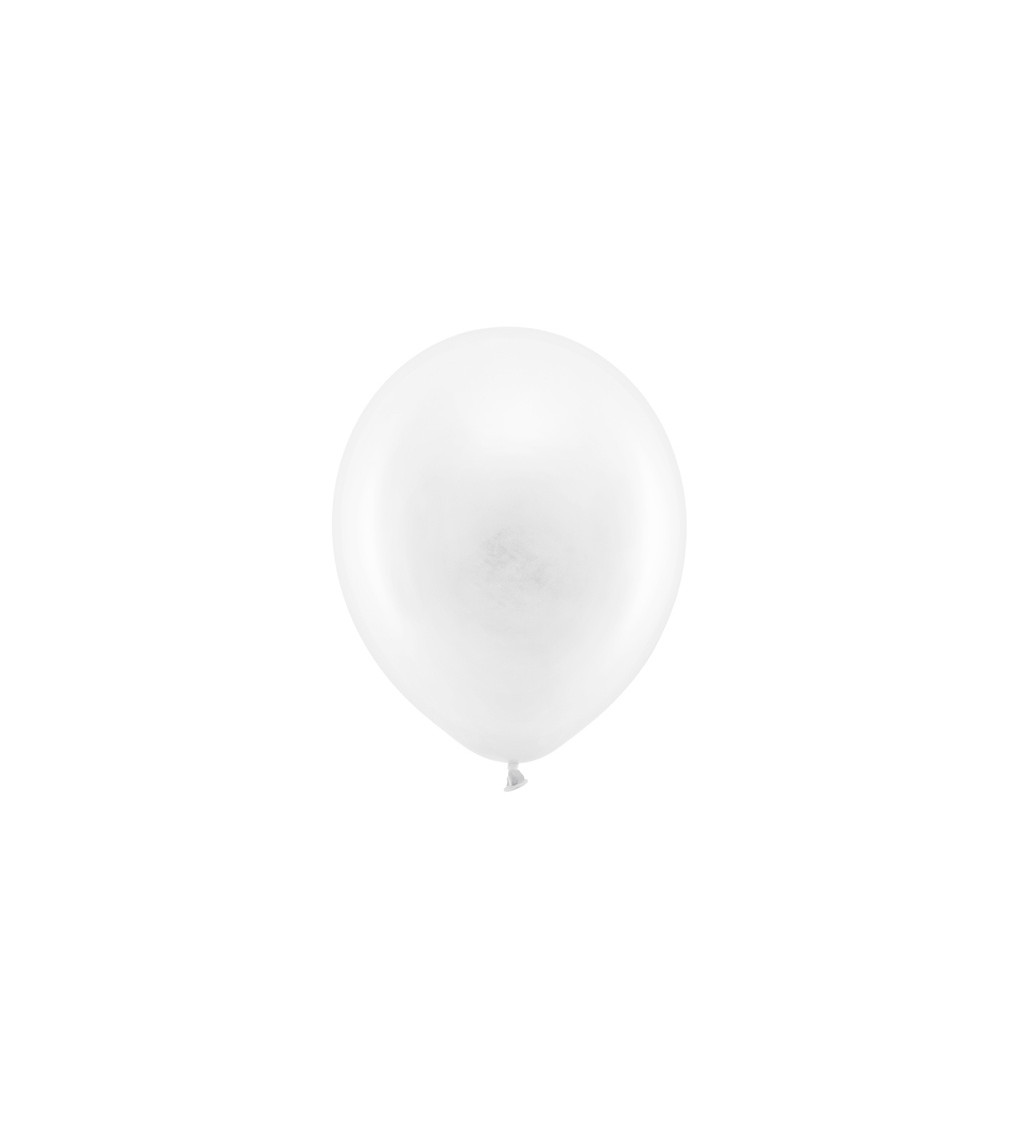 Pasteloý latexový balónik Rainbow, biely
