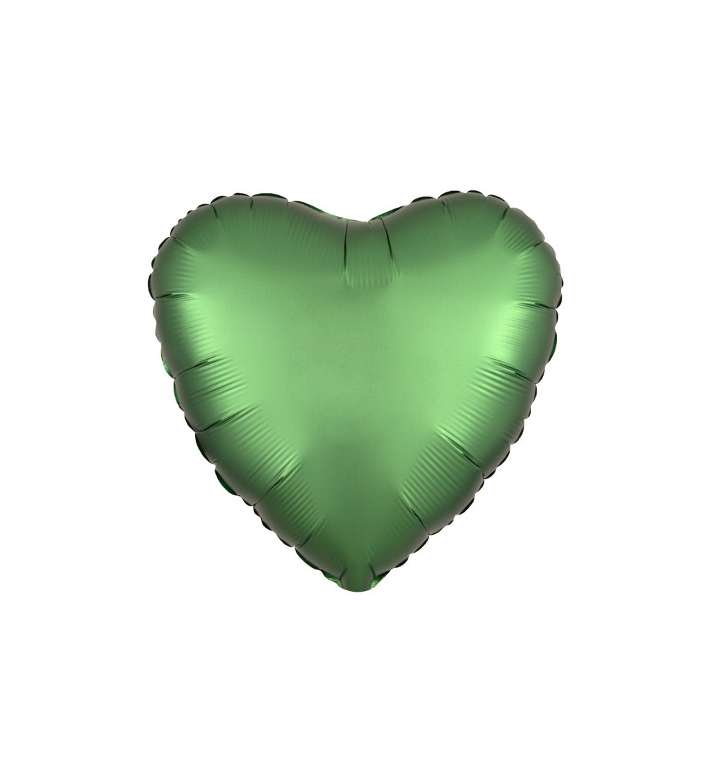 Fóliový balónik Srdce - smaragdový