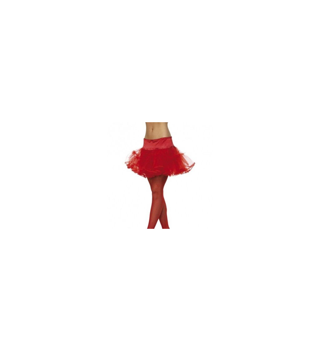 Suknička s volánikmi - červená