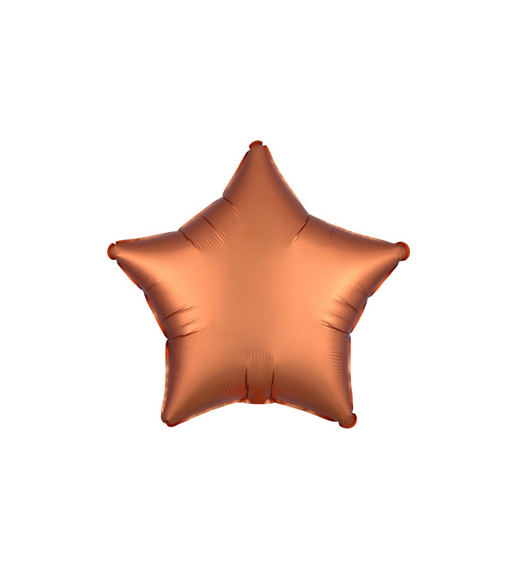 Fóliový balónik v tvare hviezdy, bronzový