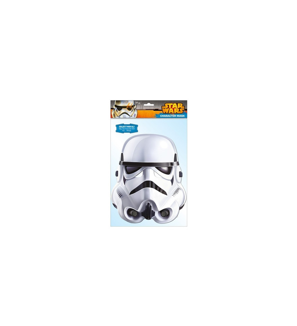 Papierová maska stormtrooper