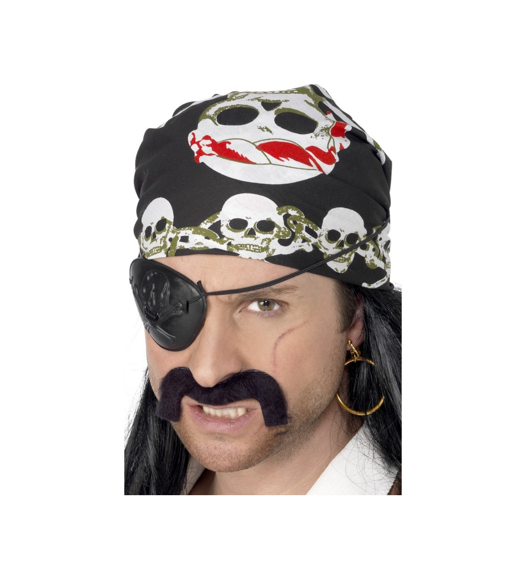 Pirátska šatka - lebky
