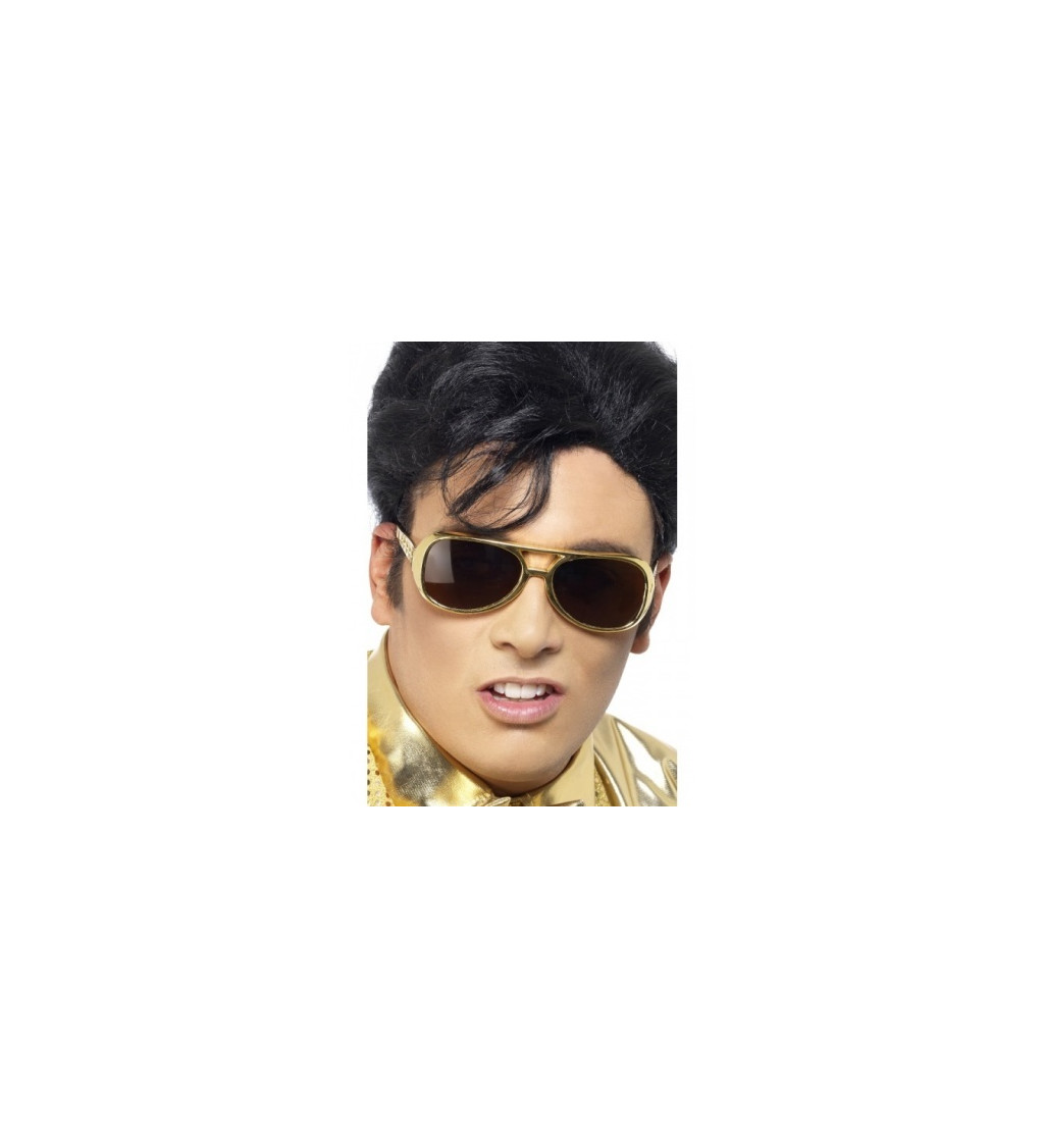 Okuliare Elvis Presley - zlaté