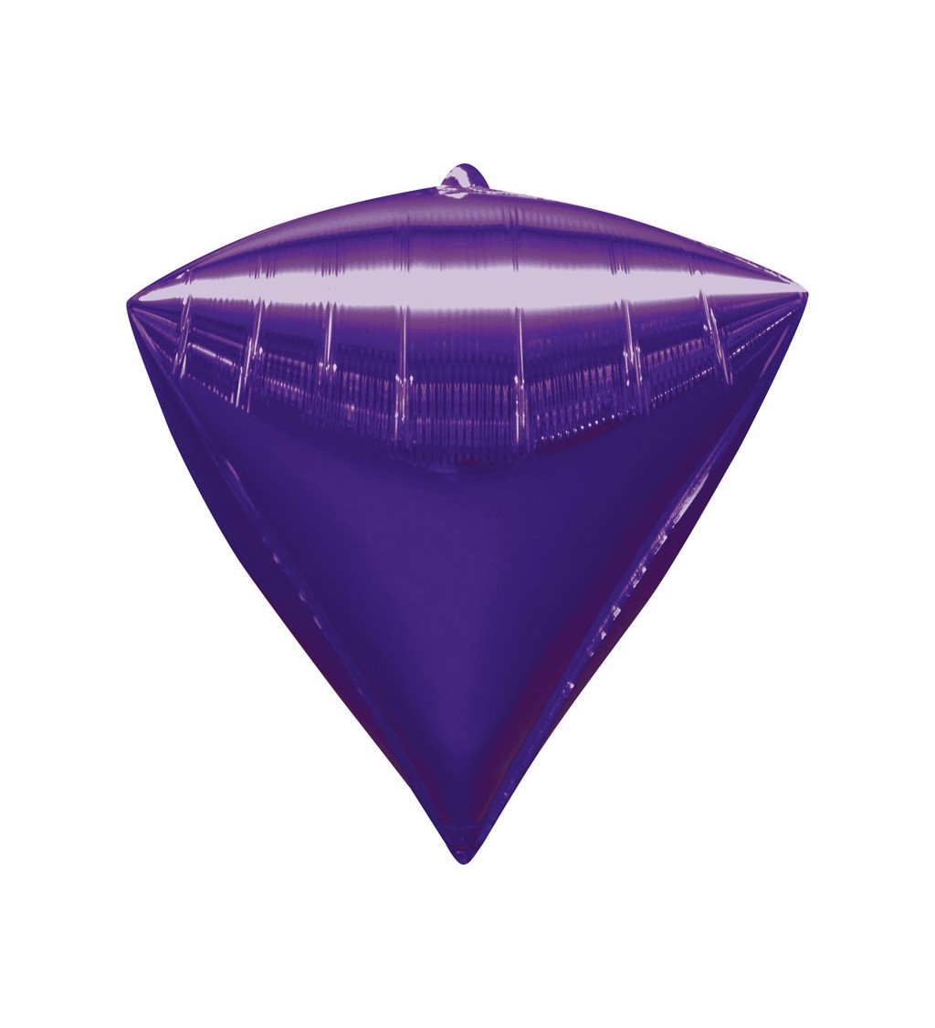 Fóliový balónik Diamant, fialový