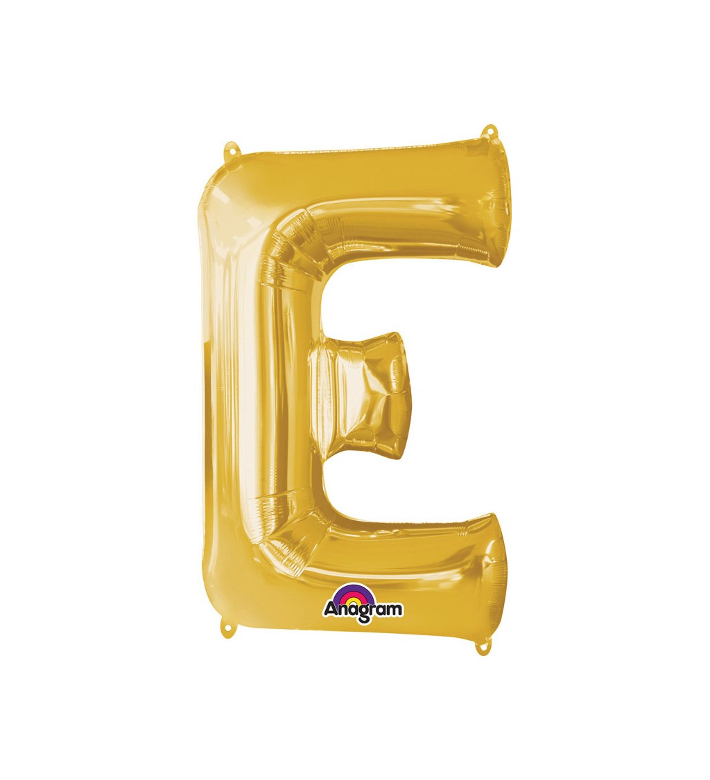 Fóliový balónik zlatý E