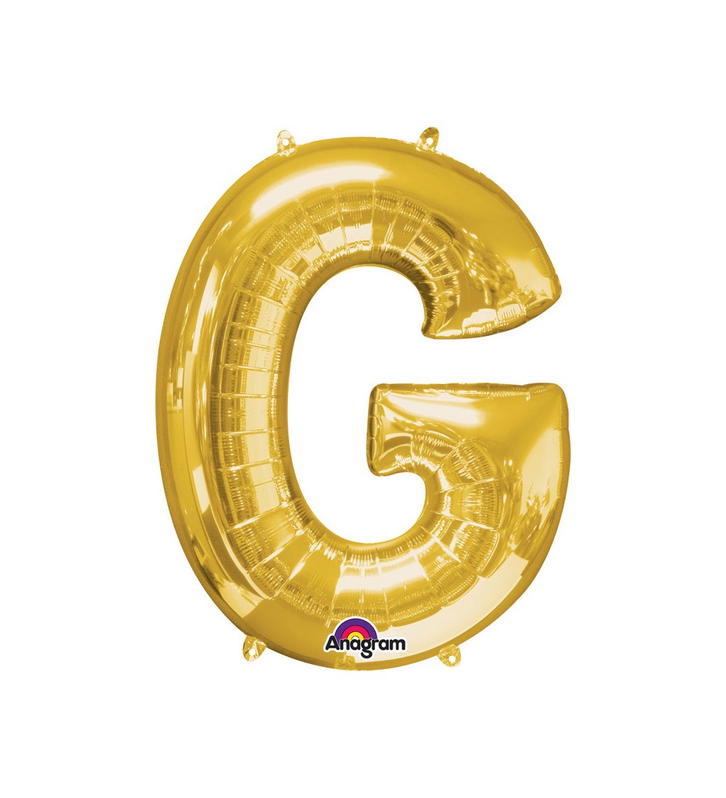 Fóliový balónik zlatý G