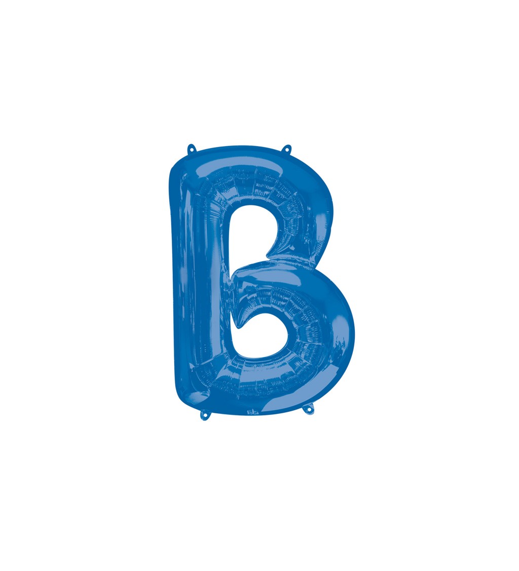 Balón fóliový "Písmeno "B" - modrý