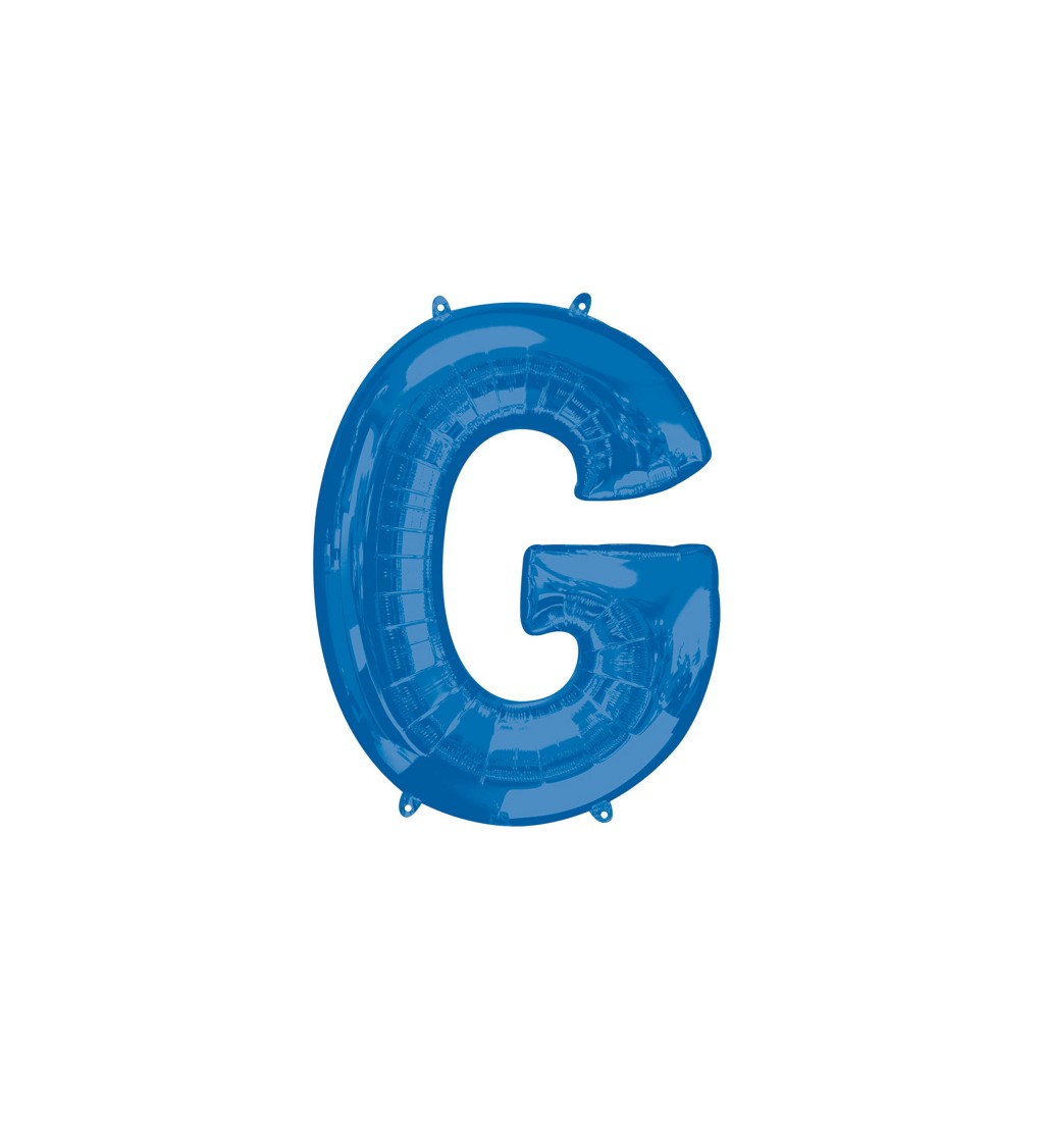 Balón fóliový "Letter "G" - modrý