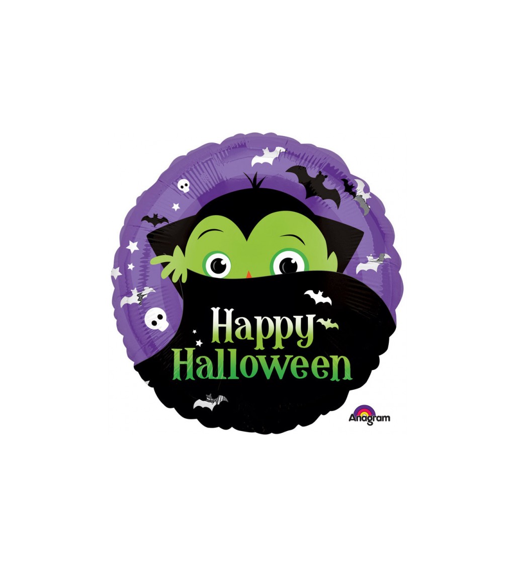 Balónik Happy Halloween - Dracula