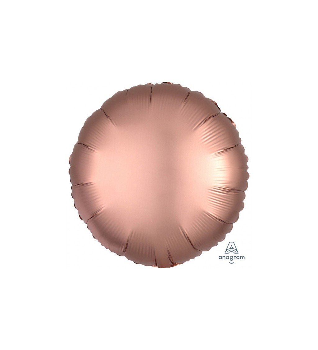 Fóliový balónik Koliesko, rosegold