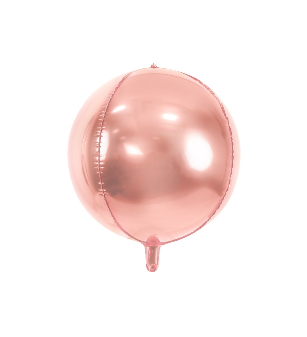Balónik z metalickej fólie - ružové zlato