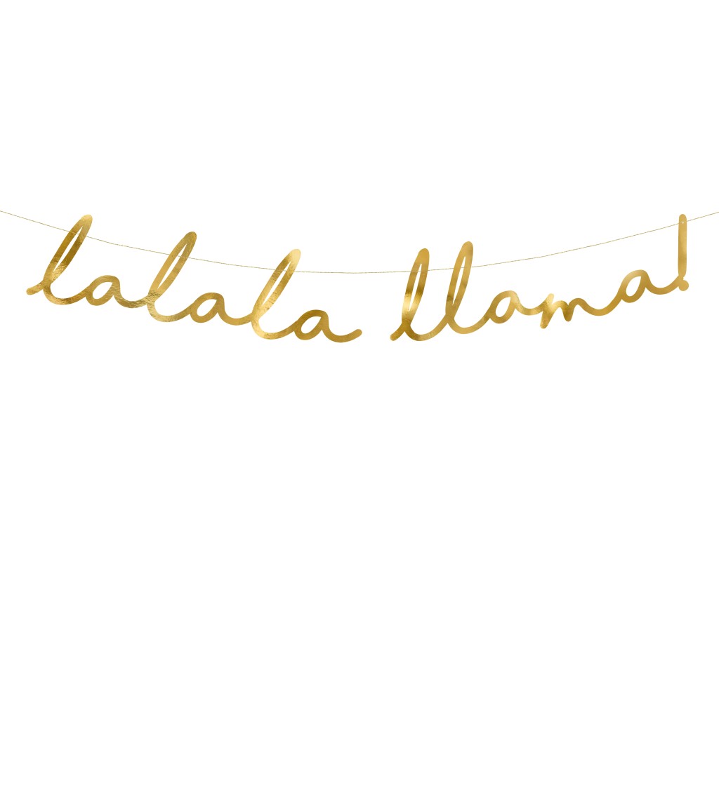 Girlanda Llama, zlatá