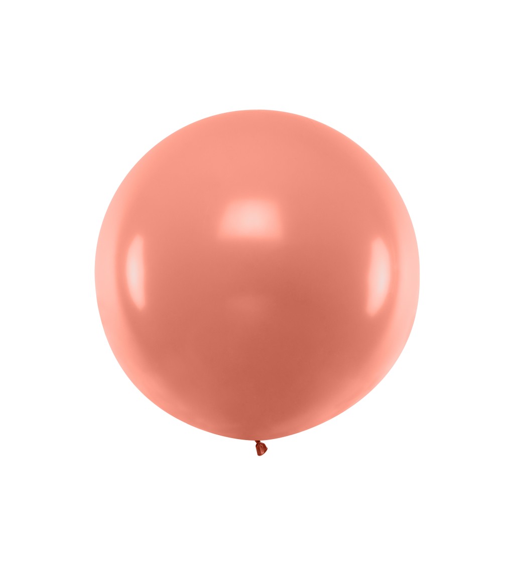 Okrúhly balón 1 m, metalická ružová zlatá