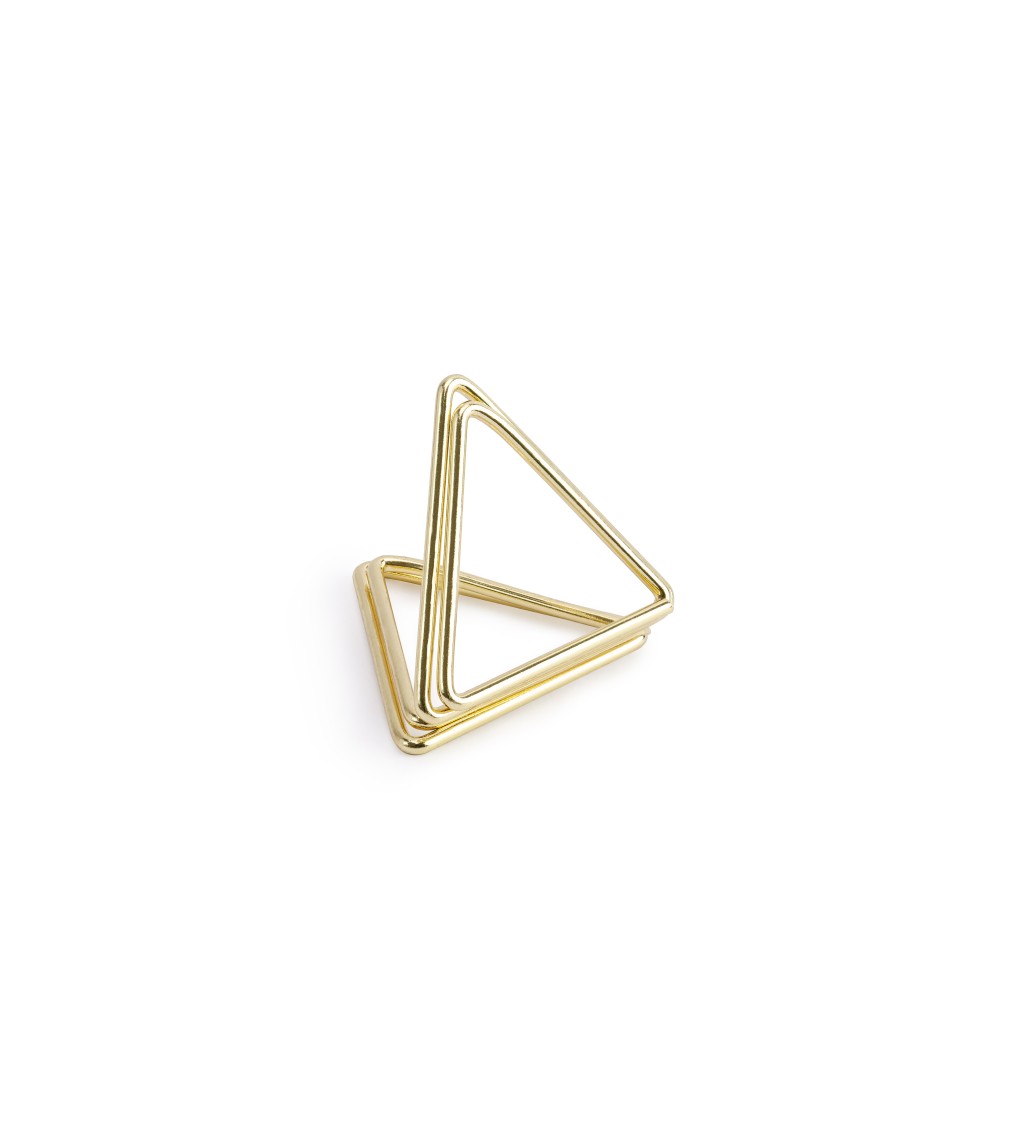 Držiak na menovku - zlatý trojuholník