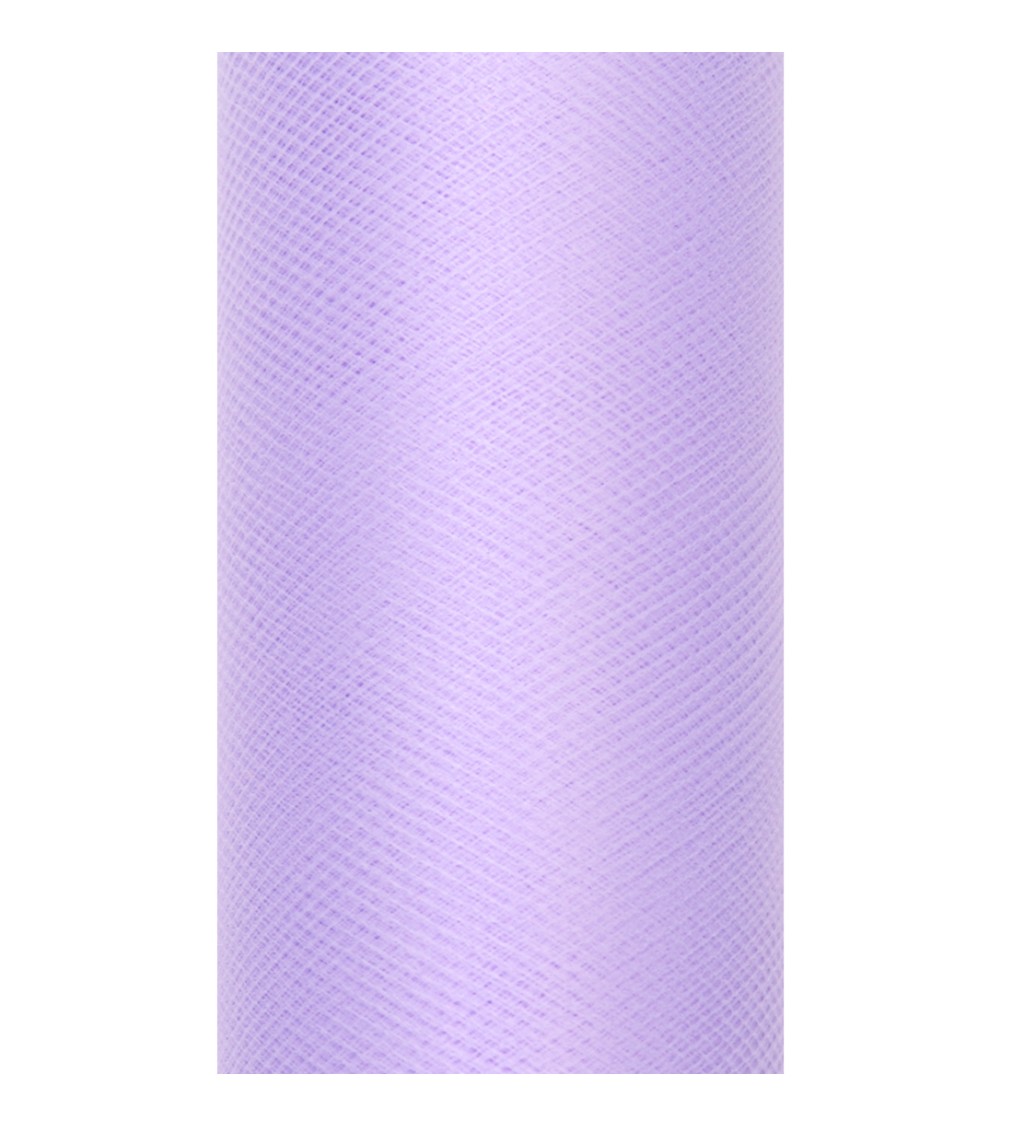 Dekoračný jemne fialový tyl, 0.15 x 9 m