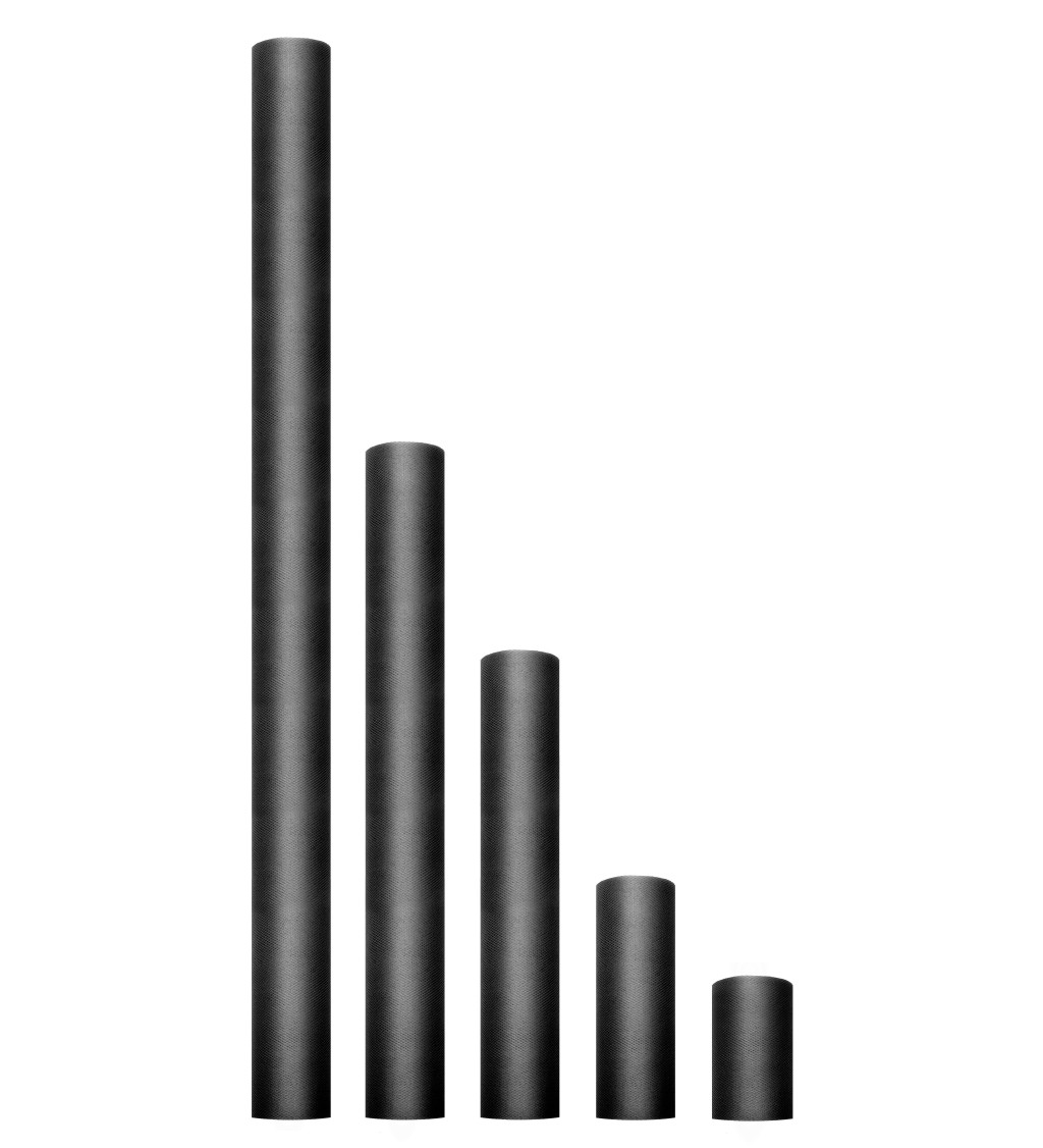 Dekoratívny tyl - čierny 0,15 x 9 m