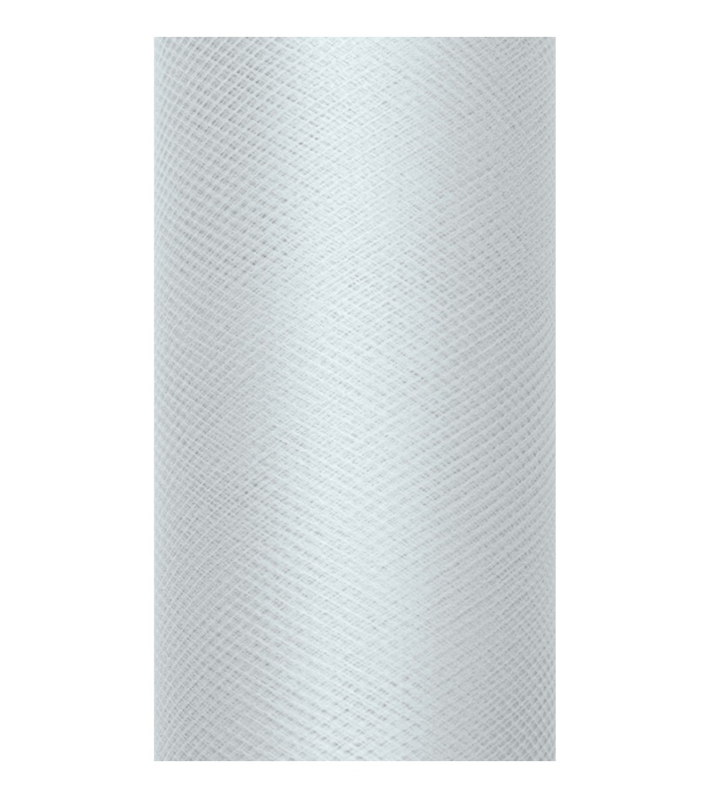 Dekoračný sivý tyl, 0.15 x 9 m