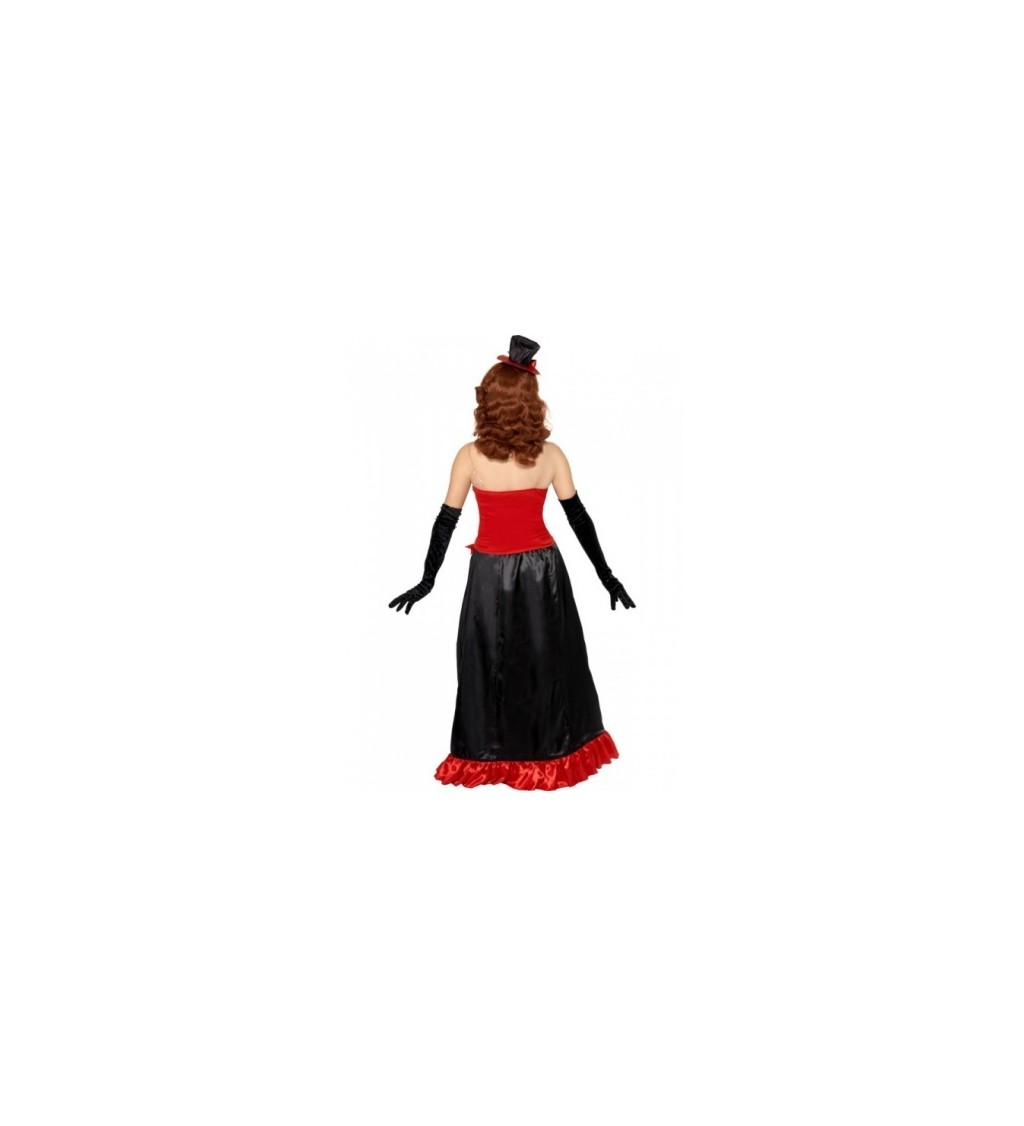 Kostým pruhovaná vampírka s dlhou sukňou