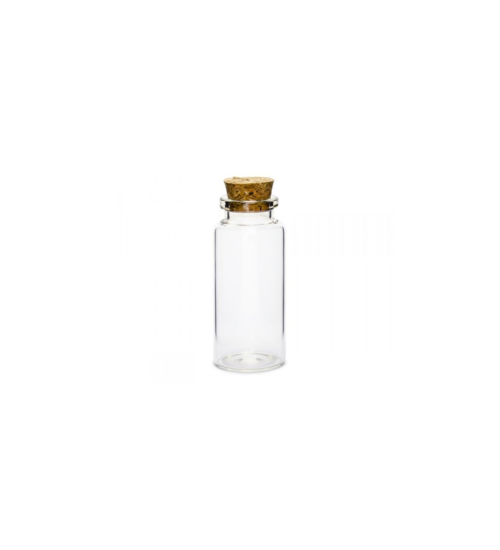 Sklenené fľaše s korkovou zátkou