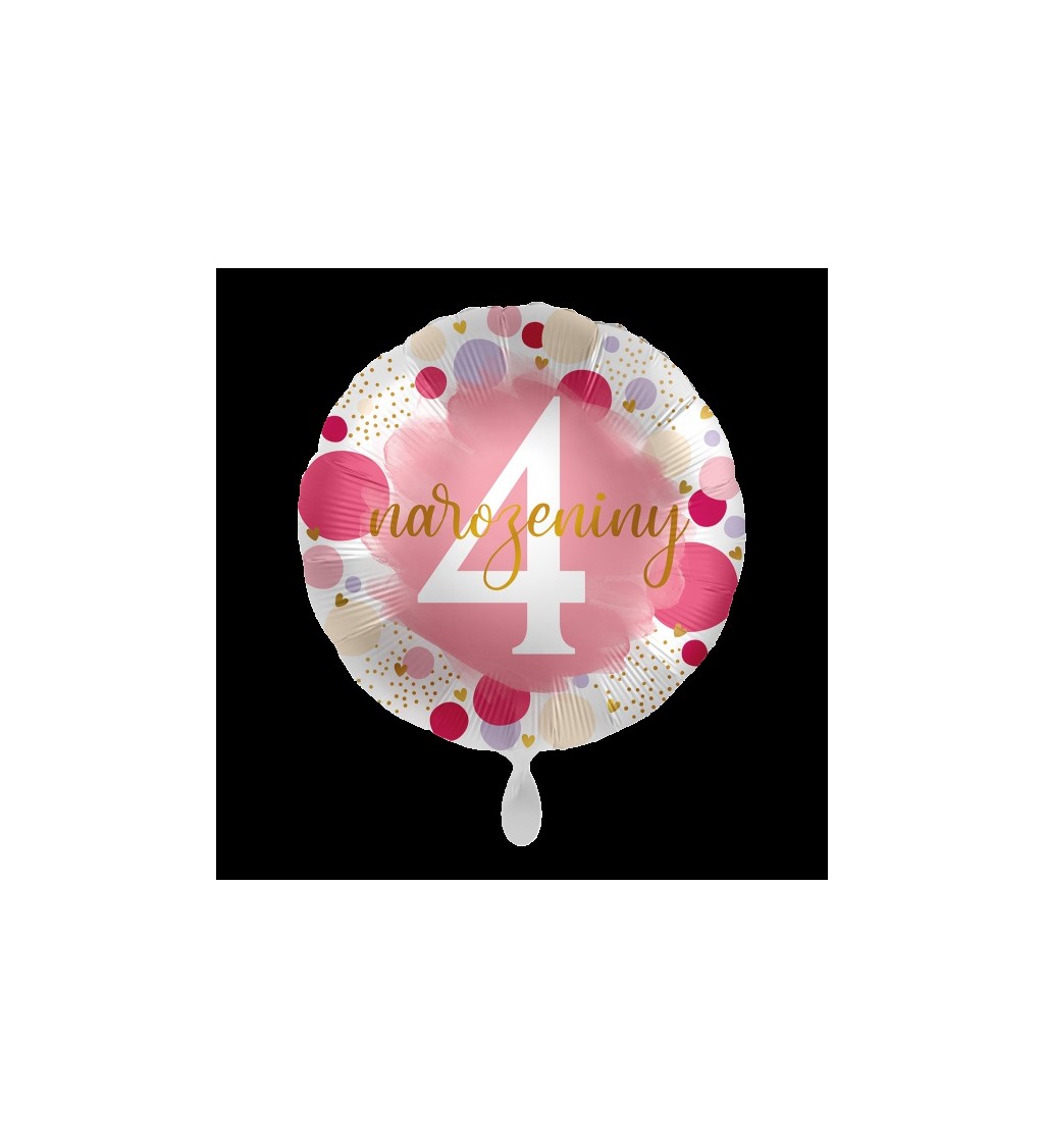 Balónik 4. Narodeniny ružový