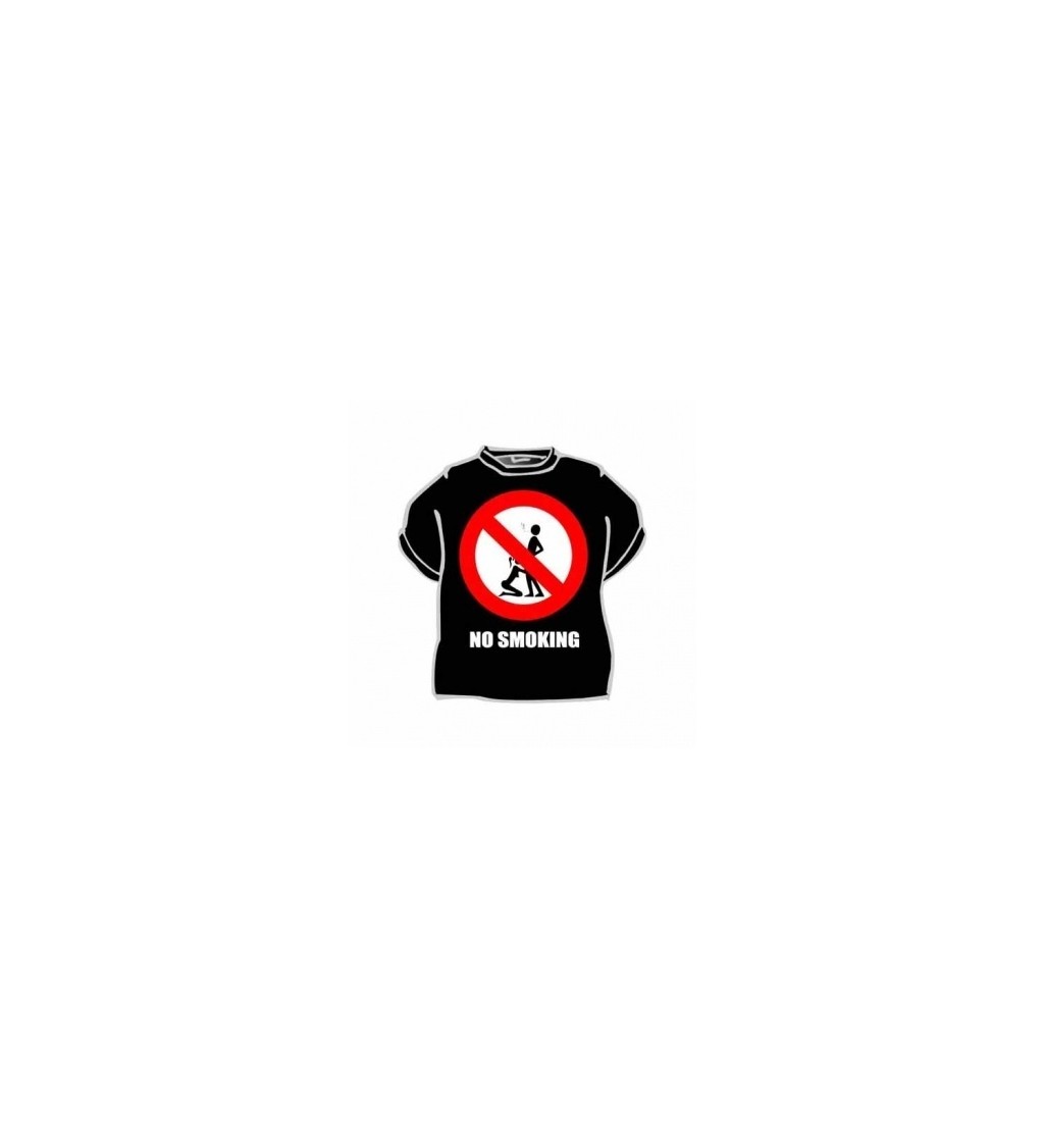  Tričko s vtipnou potlačou NO SMOKING