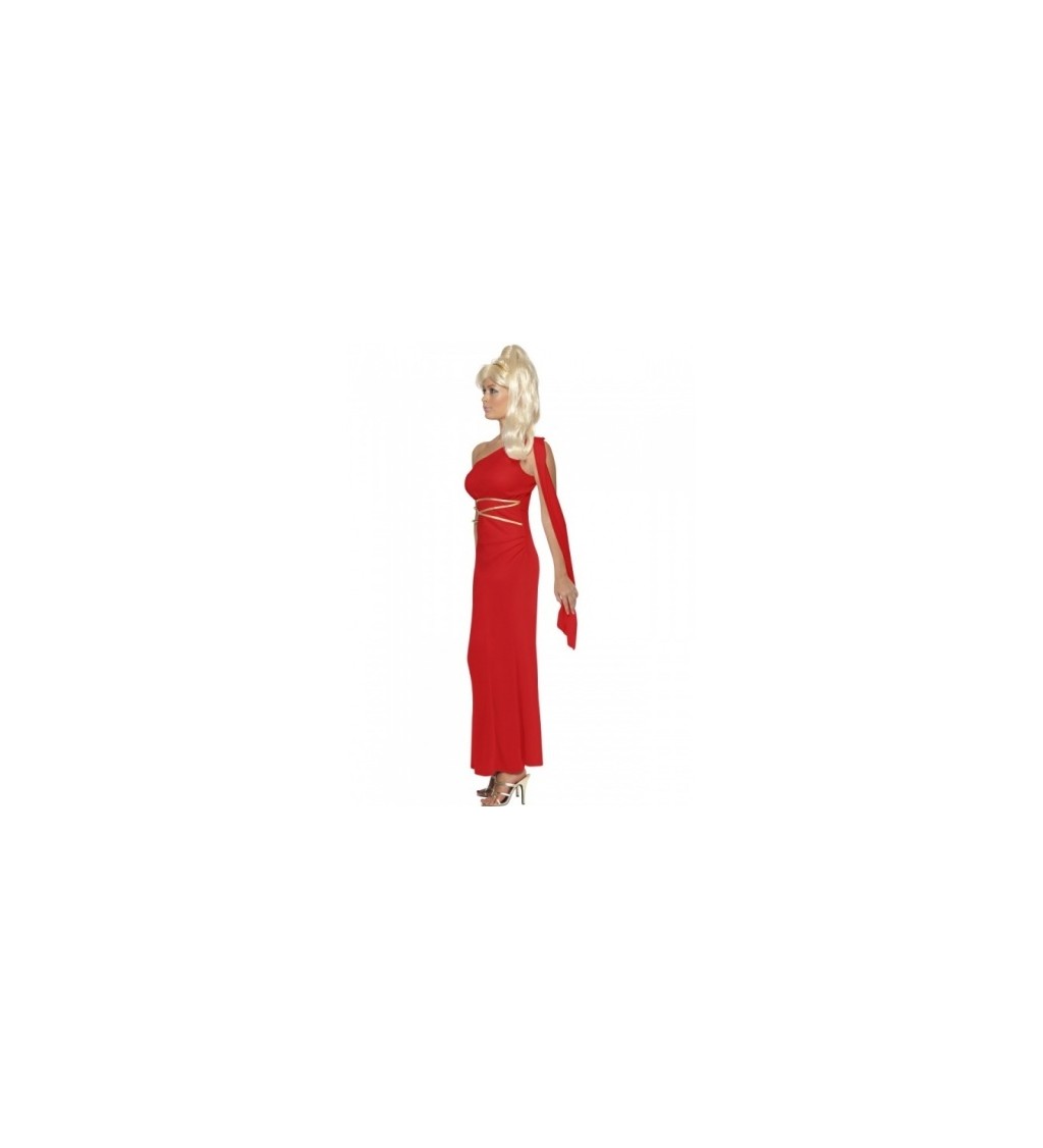 Kostým - Rimanka - červené šaty