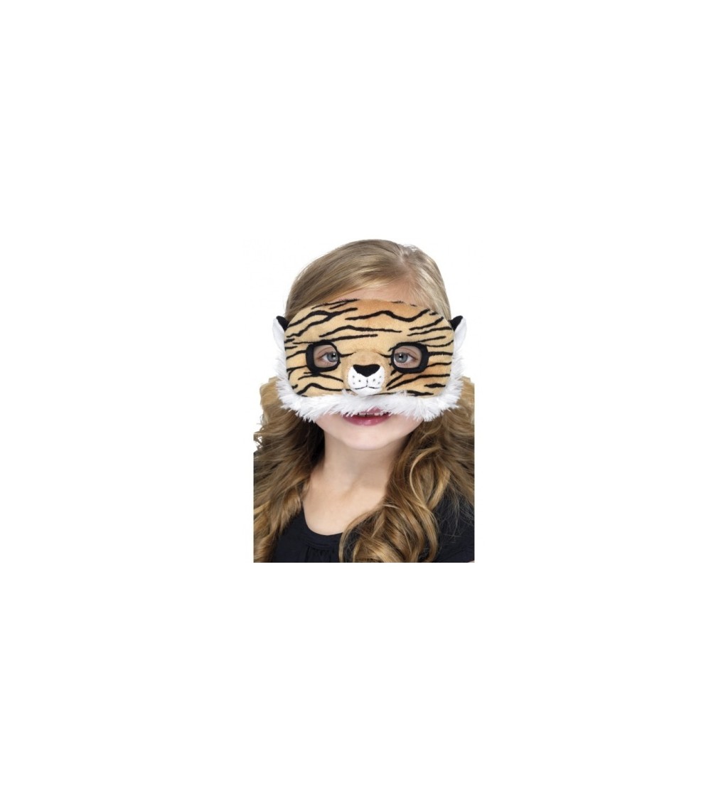 Detská plyšová maska - tigrík