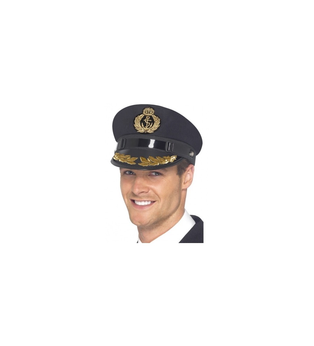Kapitánska čiapka - čierna