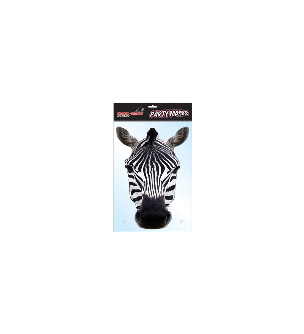 Papierová maska zebra