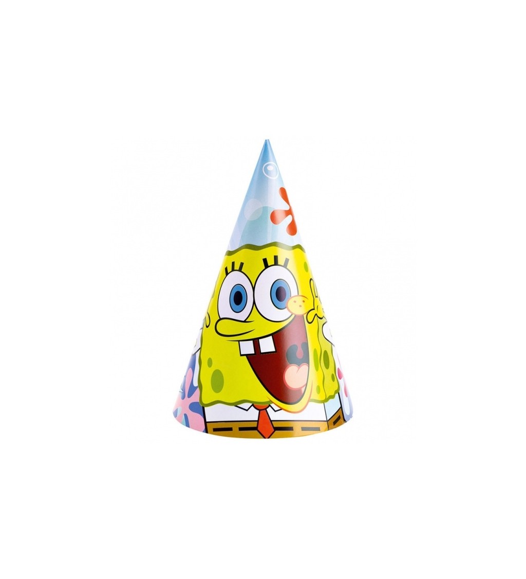 Papierové klobúčiky - Sponge Bob