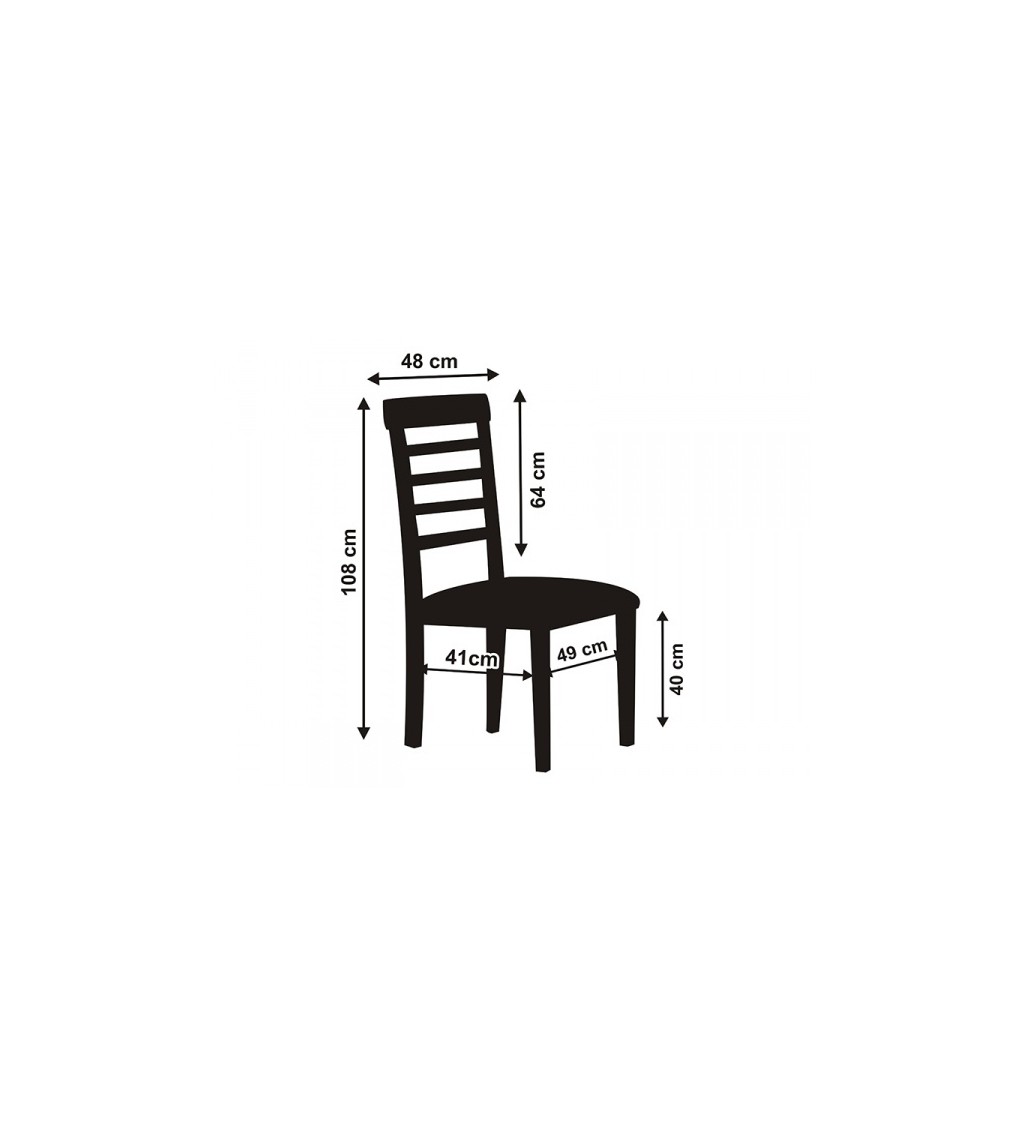 Matný poťah na stoličky II - biely