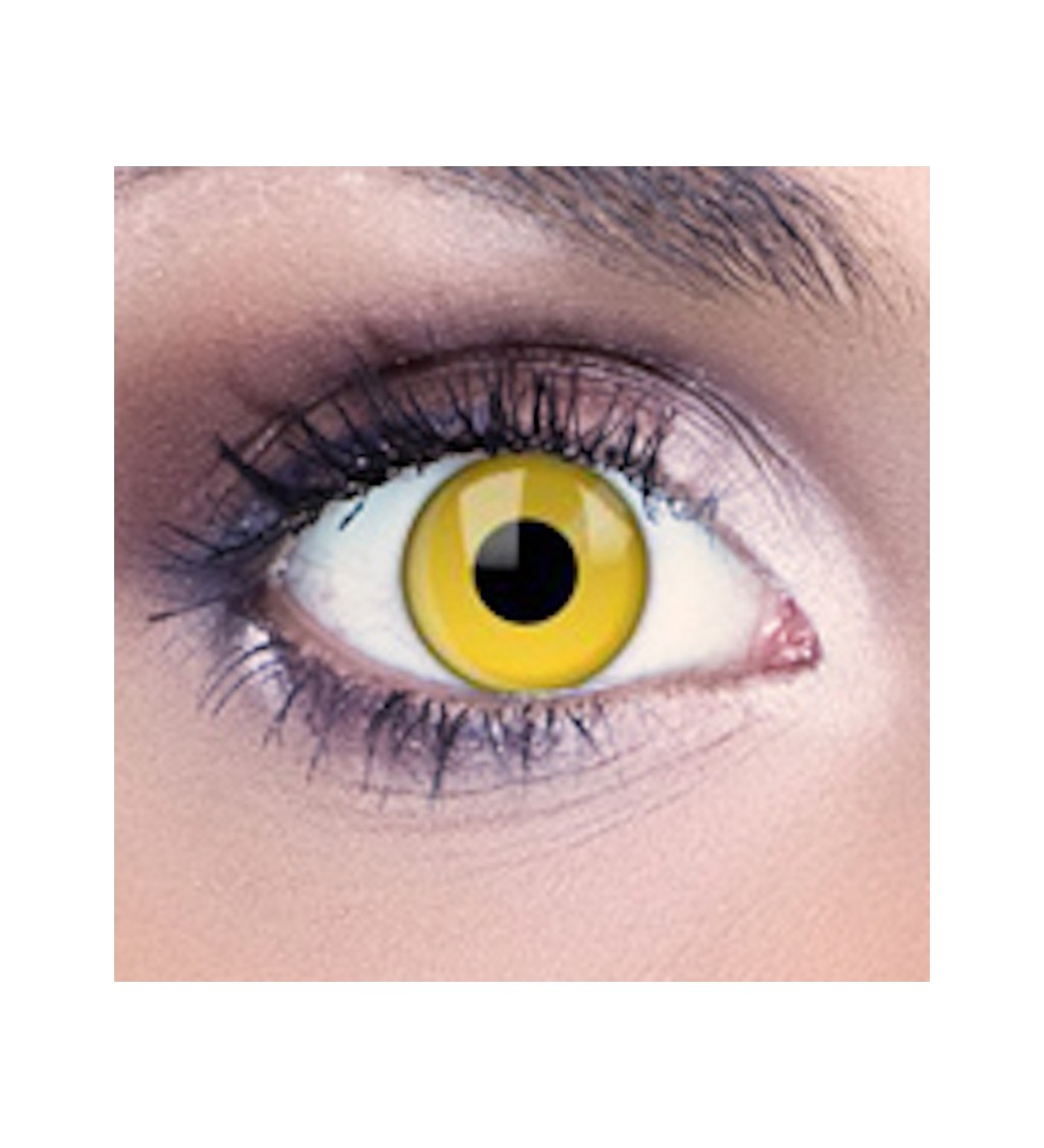 Kontaktné UV šošovky - žltá