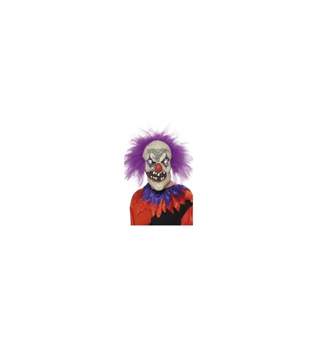 Maska - Fialový zlý klaun