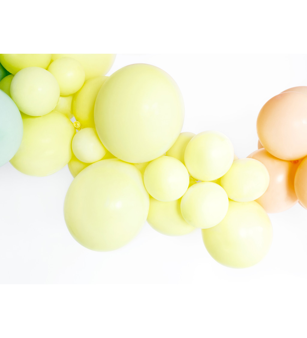 Latexové balóniky - žlté, pastelové