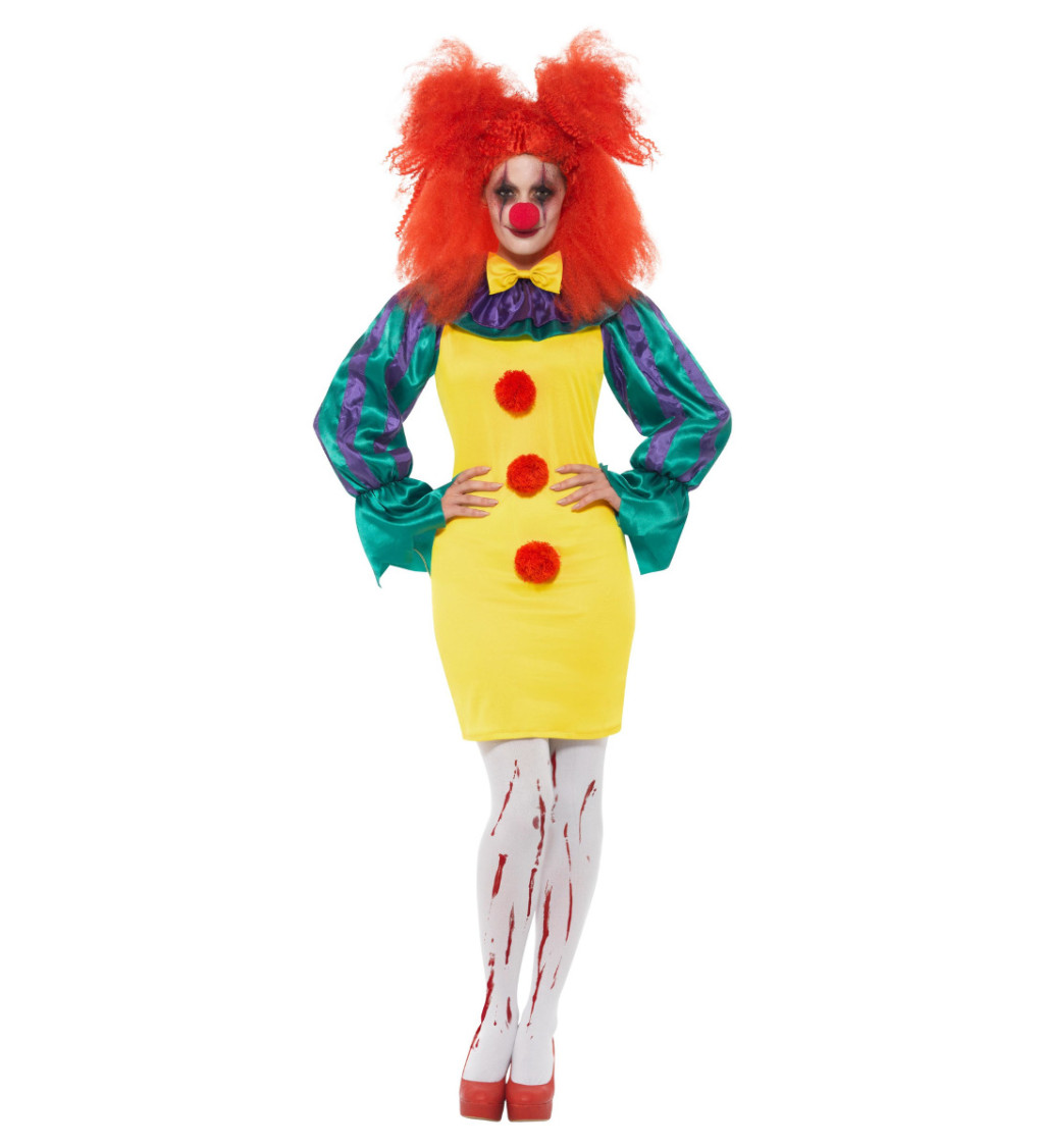 Kostým "Žltá hororová klaunica"
