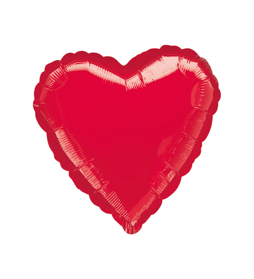 Fóliový balónik Srdce, červené XL