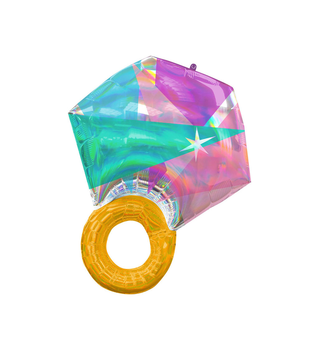 Fóliový balónik Diamantový prsteň
