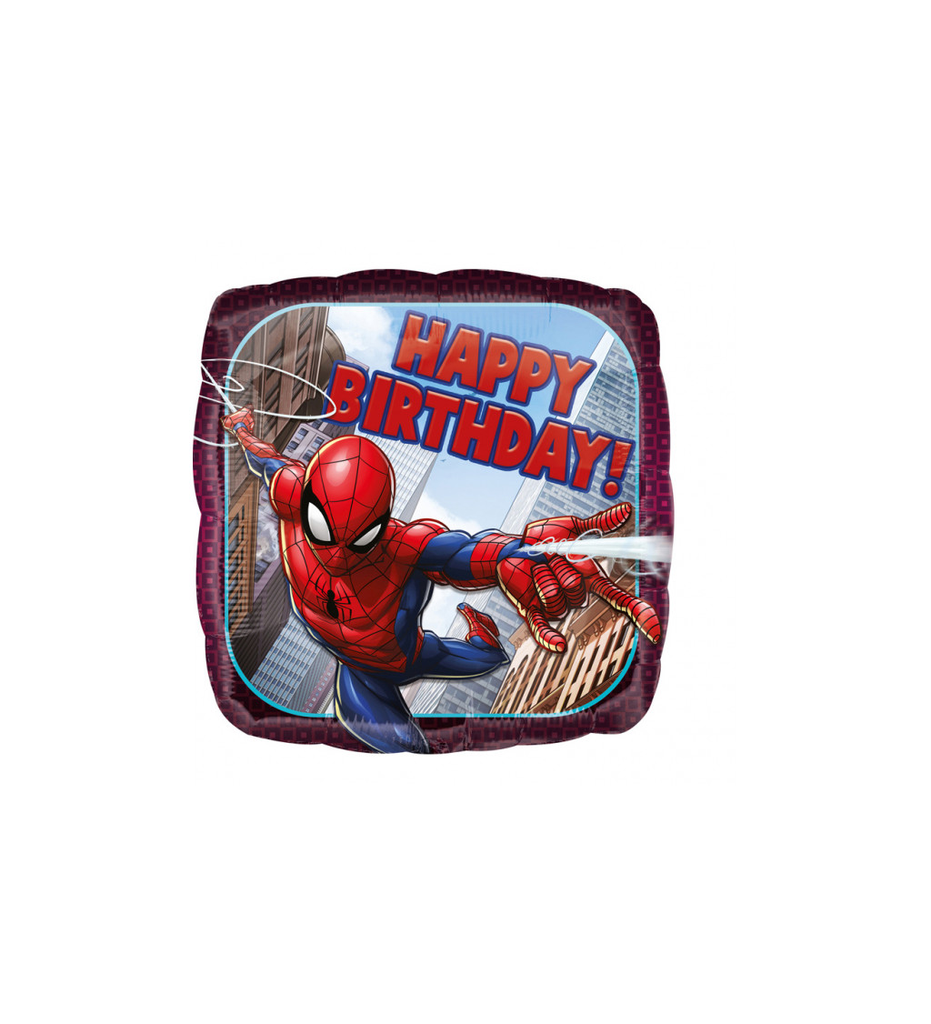 Fóliový balónik Happy Birthday, Spiderman