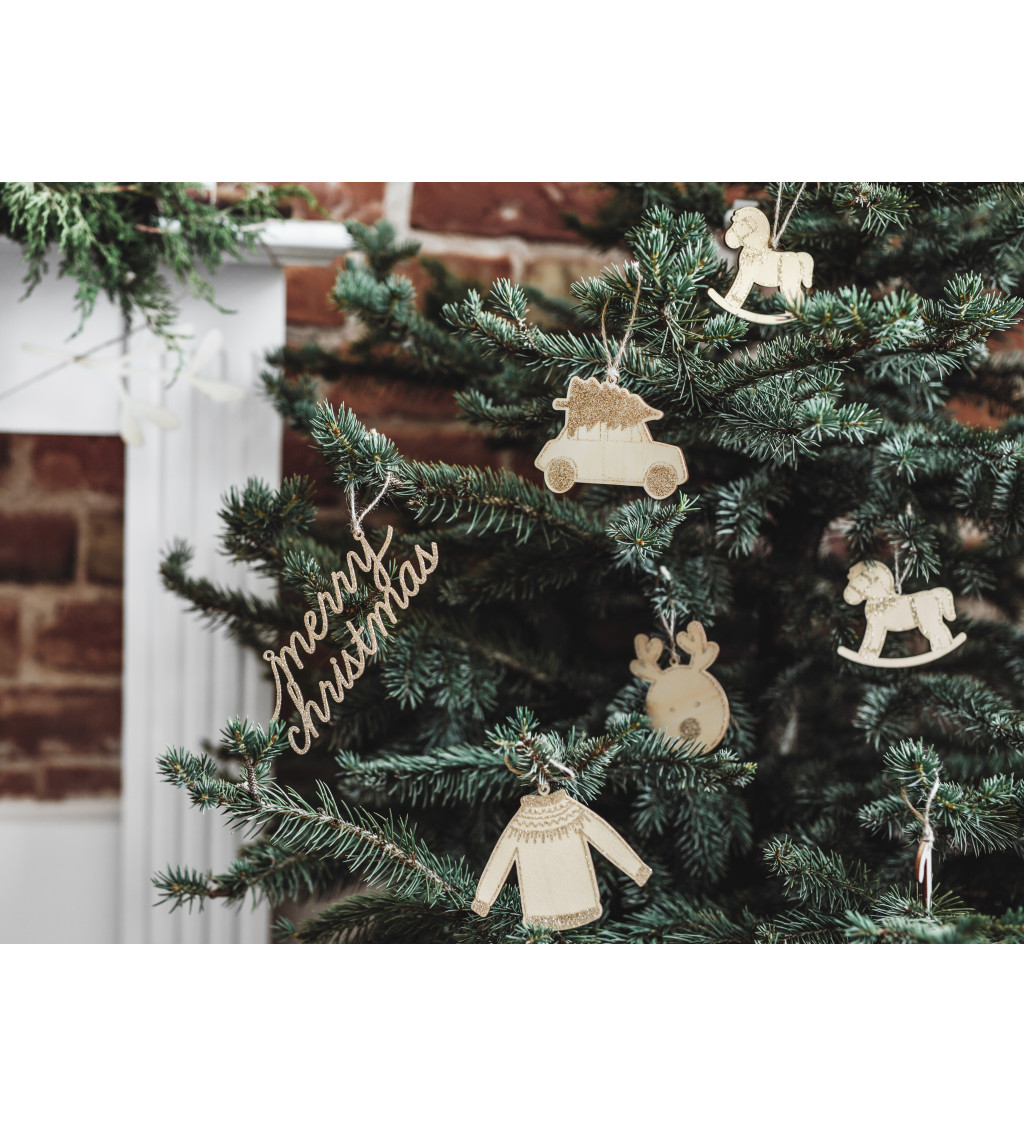Vianočné ozdoby, drevné