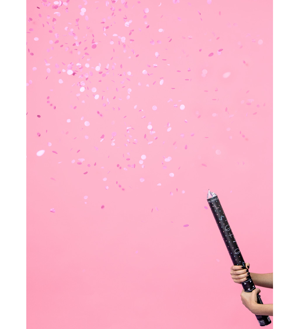 Vystrelovacie konfety, ružové