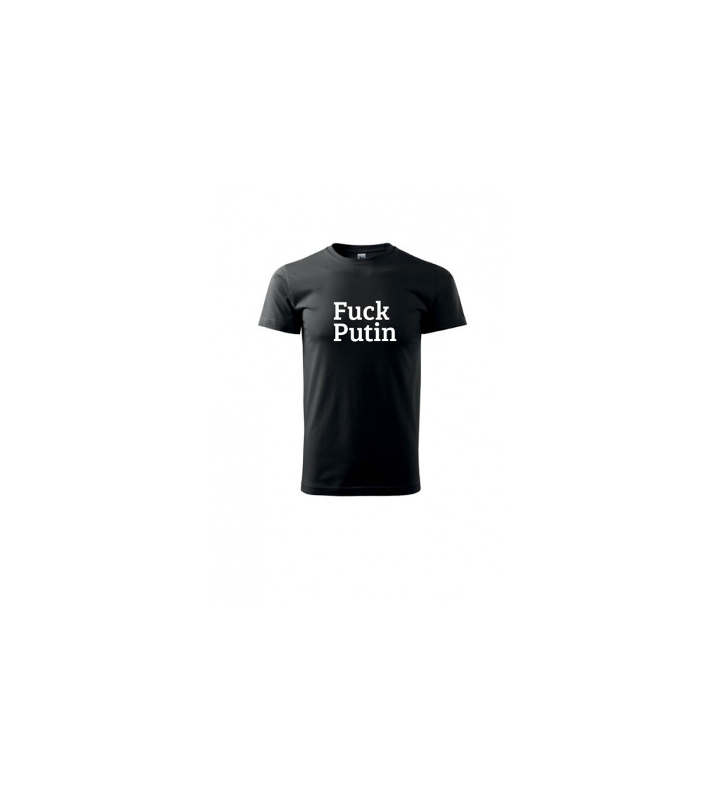 Pánske tričko Fuck Putin, čierne